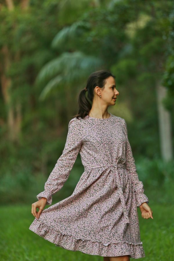Camilla long-sleeve nursing dress - Image 7